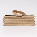 PRADA Shoulder Bag Harako leather Beige Silver Auth bs35934V-11