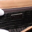 PRADA Shoulder Bag Harako leather Beige Silver Auth bs35934V-19
