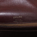 CELINE Shoulder Bag Leather Dark Brown Gold Auth bs35935-16