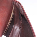 CELINE Shoulder Bag Leather Dark Brown Gold Auth bs35935-18