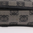 LOEWE Anagram Shoulder Bag PVC Gray Gold Auth bs35936-6