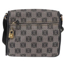LOEWE Anagram Shoulder Bag PVC Gray Gold Auth bs35936-13