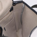 LOEWE Anagram Shoulder Bag PVC Gray Gold Auth bs35936-22
