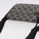 LOEWE Anagram Shoulder Bag PVC Gray Gold Auth bs35936-7