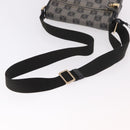 LOEWE Anagram Shoulder Bag PVC Gray Gold Auth bs35936-8