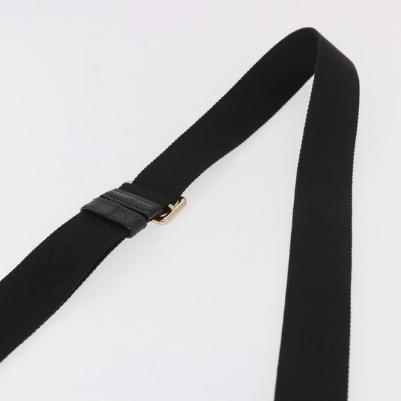 LOEWE Anagram Shoulder Bag PVC Gray Gold Auth bs35936