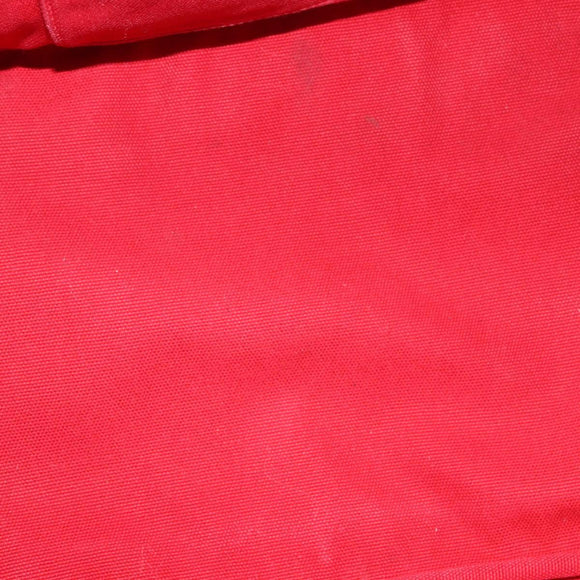 PRADA Canapa MM Hand Bag Canvas Red Auth bs35937