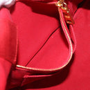 PRADA Canapa MM Hand Bag Canvas Red Auth bs35937-22