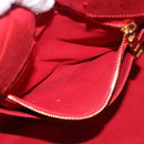 PRADA Canapa MM Hand Bag Canvas Red Auth bs35937-24