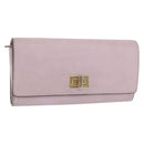 FENDI Long Wallet Leather Purple Gold 8M0427 Auth bs35938-1