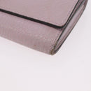 FENDI Long Wallet Leather Purple Gold 8M0427 Auth bs35938-10