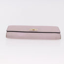 FENDI Long Wallet Leather Purple Gold 8M0427 Auth bs35938-7
