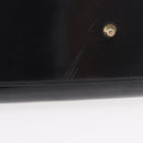 Christian Dior Hand Bag Patent Black Gold Auth bs35940-10