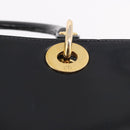 Christian Dior Hand Bag Patent Black Gold Auth bs35940-15