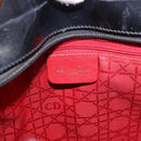 Christian Dior Hand Bag Patent Black Gold Auth bs35940-19