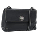 TIFFANY&Co. Shoulder Bag Leather Black Silver Auth bs35941-1