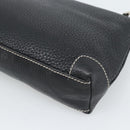 TIFFANY&Co. Shoulder Bag Leather Black Silver Auth bs35941-15