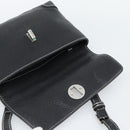TIFFANY&Co. Shoulder Bag Leather Black Silver Auth bs35941-10