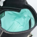 TIFFANY&Co. Shoulder Bag Leather Black Silver Auth bs35941-18