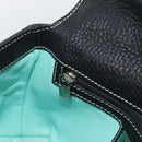 TIFFANY&Co. Shoulder Bag Leather Black Silver Auth bs35941-20