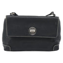 TIFFANY&Co. Shoulder Bag Leather Black Silver Auth bs35941-13