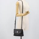 TIFFANY&Co. Shoulder Bag Leather Black Silver Auth bs35941-22