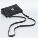 TIFFANY&Co. Shoulder Bag Leather Black Silver Auth bs35941-7