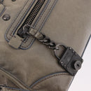 Miu Miu Hand Bag Leather 2way Gray Auth bs35942M-20