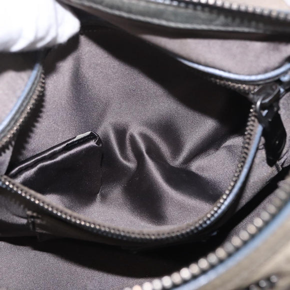 Miu Miu Hand Bag Leather 2way Gray Auth bs35942M