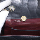 CHANEL Matelasse Chain Shoulder Bag Leather Black Gold CC Auth bs35943-28
