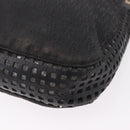 BOTTEGA VENETA Shoulder Bag Canvas Black Gold Auth bs35947-11