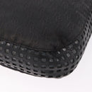 BOTTEGA VENETA Shoulder Bag Canvas Black Gold Auth bs35947-13