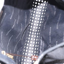 BOTTEGA VENETA Shoulder Bag Canvas Black Gold Auth bs35947-16