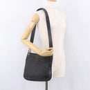 BOTTEGA VENETA Shoulder Bag Canvas Black Gold Auth bs35947-22