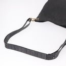 BOTTEGA VENETA Shoulder Bag Canvas Black Gold Auth bs35947-7