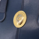 Christian Dior Shoulder Bag Leather Blue Gold Auth bs35948-14