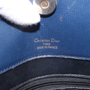 Christian Dior Shoulder Bag Leather Blue Gold Auth bs35948-15