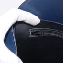 Christian Dior Shoulder Bag Leather Blue Gold Auth bs35948-19