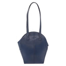 Christian Dior Shoulder Bag Leather Blue Gold Auth bs35948-3