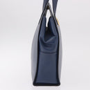 Christian Dior Shoulder Bag Leather Blue Gold Auth bs35948-5