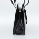 CELINE Tote Bag Patent Black Gold Auth bs35949-3