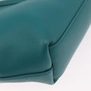 BOTTEGAVENETA Triangle Point Small Bag Leather 2way Turquoise Blue Auth bs35952V-18