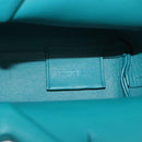 BOTTEGAVENETA Triangle Point Small Bag Leather 2way Turquoise Blue Auth bs35952V-10
