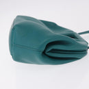 BOTTEGAVENETA Triangle Point Small Bag Leather 2way Turquoise Blue Auth bs35952V-3