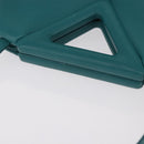 BOTTEGAVENETA Triangle Point Small Bag Leather 2way Turquoise Blue Auth bs35952V-7