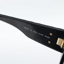 CHANEL Sunglasses Plastic Black Gold CC Auth bs35953-12