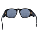 CHANEL Sunglasses Plastic Black Gold CC Auth bs35953-3