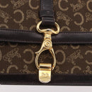 CELINE C Saluki Shoulder Bag Brown Gold Auth bs35956-14
