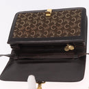 CELINE C Saluki Shoulder Bag Brown Gold Auth bs35956-15