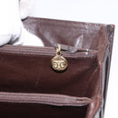 CELINE C Saluki Shoulder Bag Brown Gold Auth bs35956-26